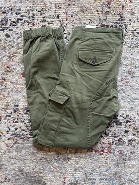 Jack and Jones Mens Olive Green Cargo Jogger Pants